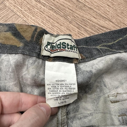 Vintage baggy camo cargo hunting pants Loose leg field staff mossy oak camouflage combat trousers