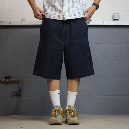 Dickies baggy cargo shorts y2k navy Loose fit chino skater surf shorts summer