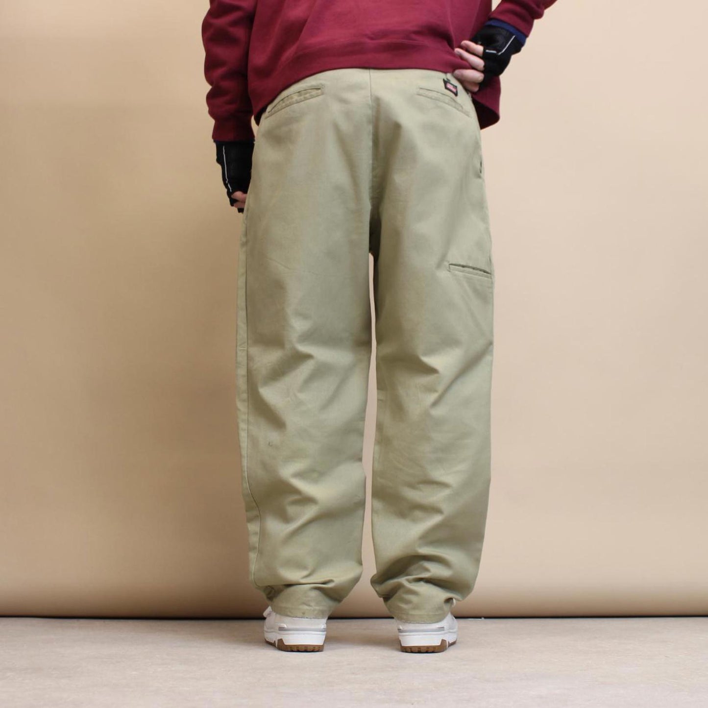 Beige Dickies carpenter pants W38 L30 twill chino style skater pants