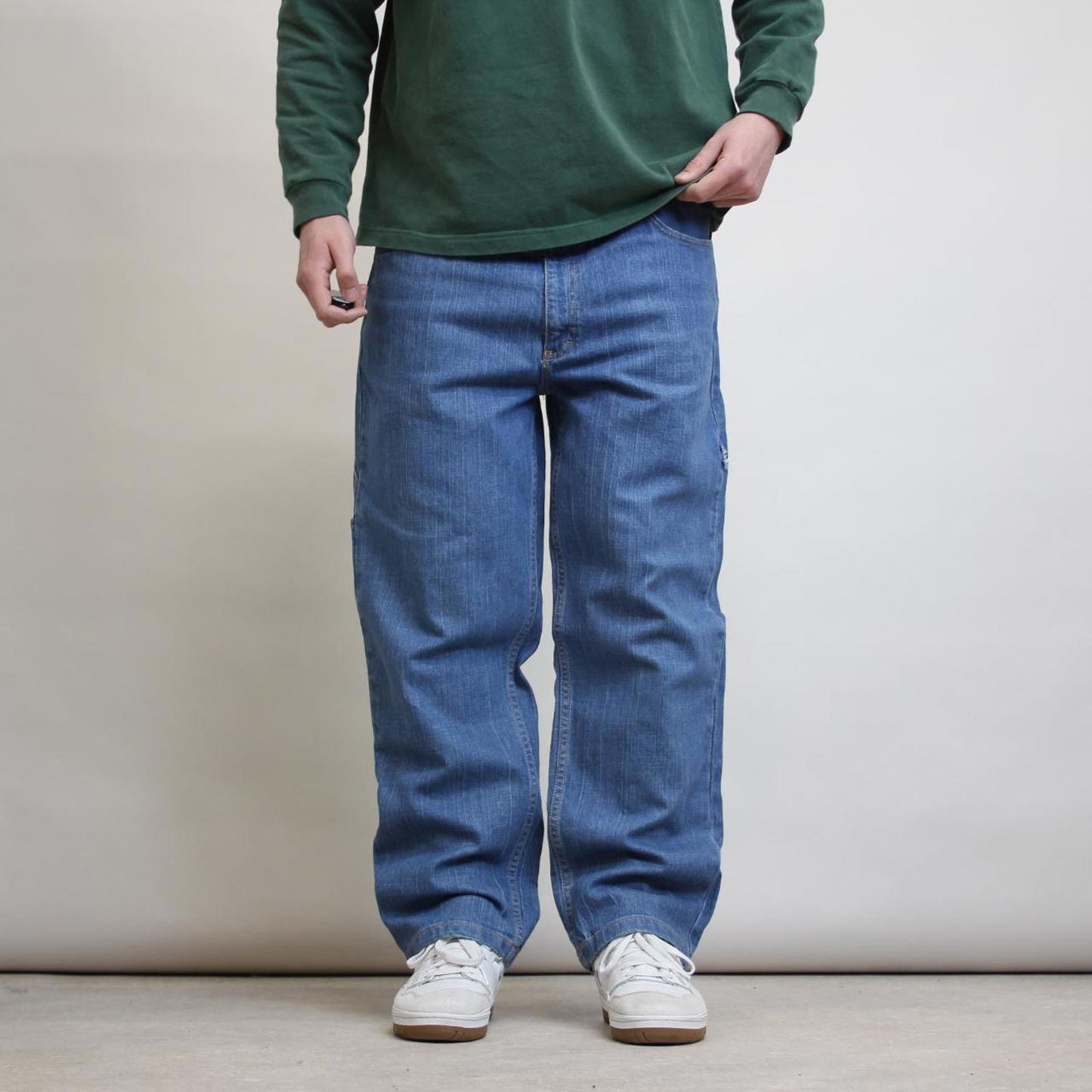 Denim carpenter skate jeans W38L28 loose Blue Wolf y2k style cargo pants