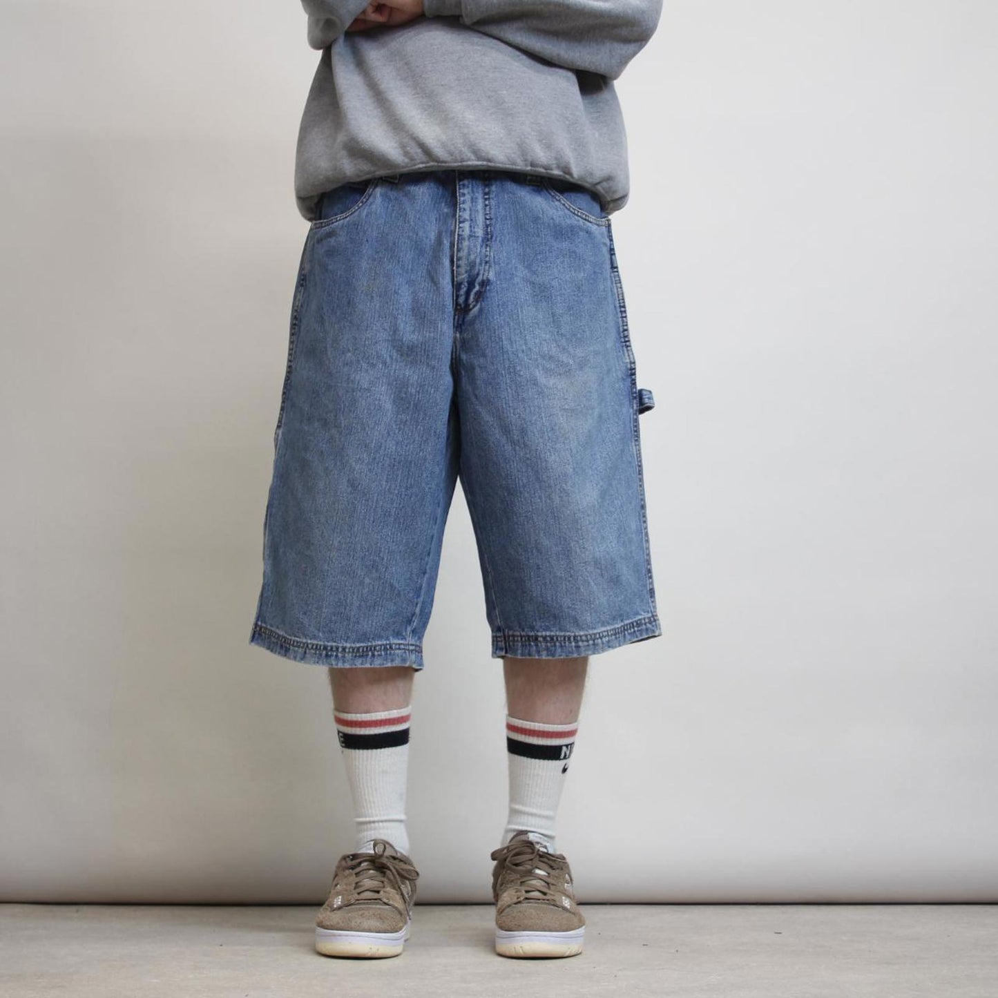 FUBU carpenter jorts W36 baggy denim cargo skater 90s style shorts