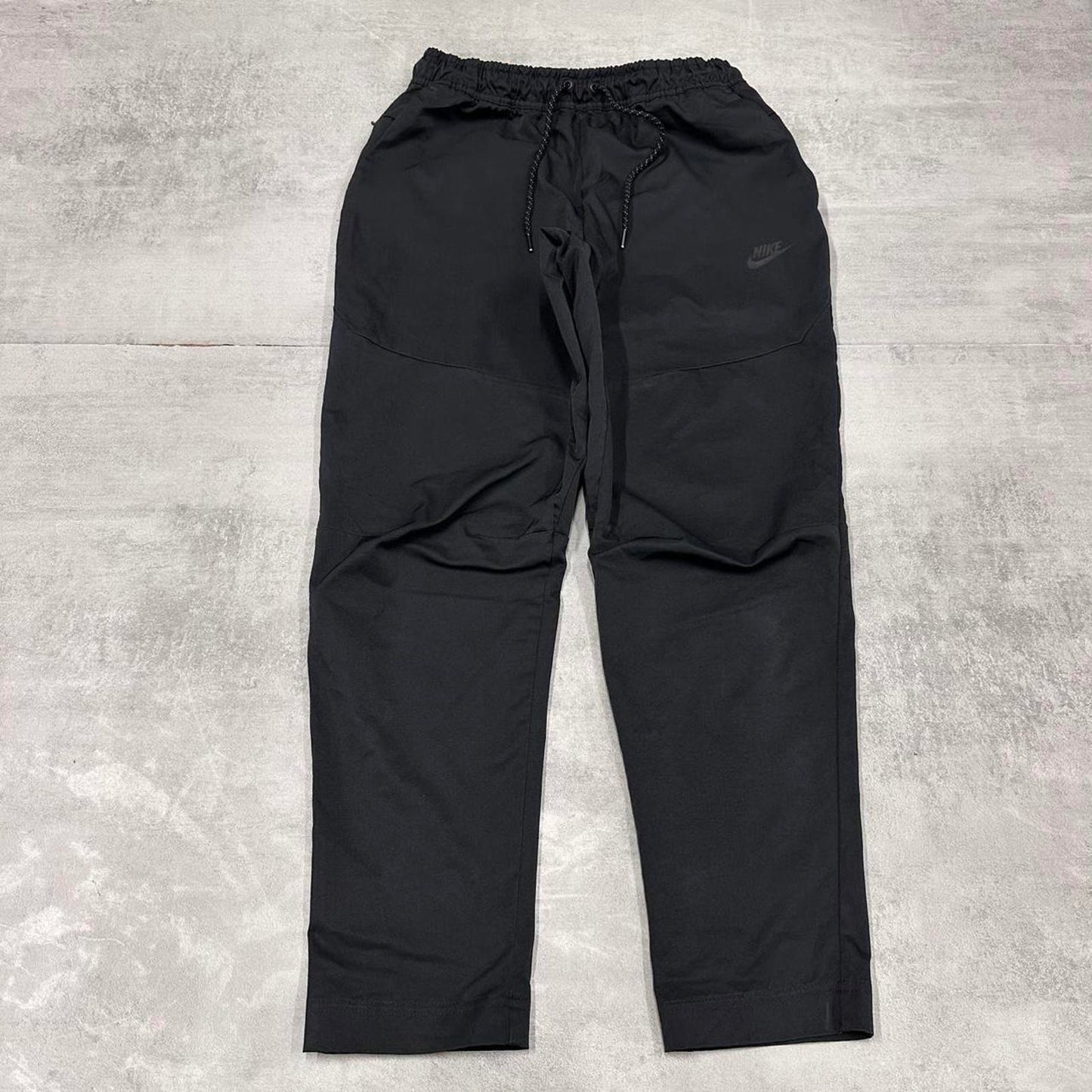 Black Nike Trackies M loose track pants print logo
