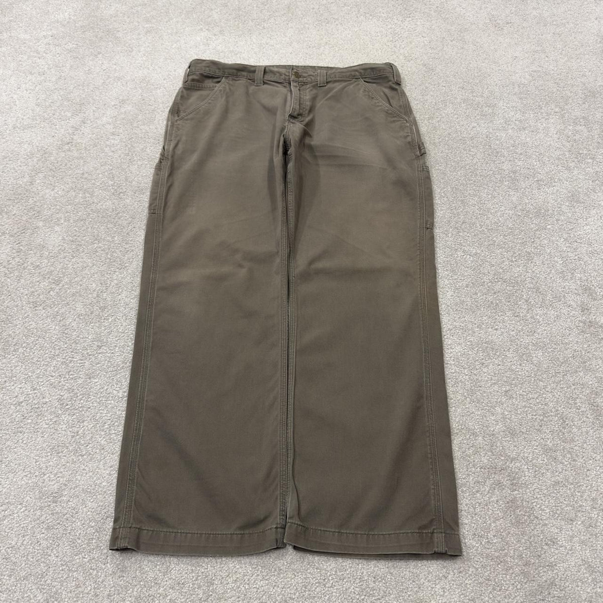 Carhartt carpenter pants relaxed y2k green Loose straight leg skater style workwear pants