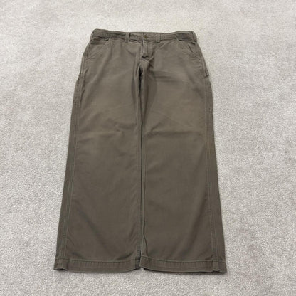 Carhartt carpenter pants relaxed y2k green Loose straight leg skater style workwear pants
