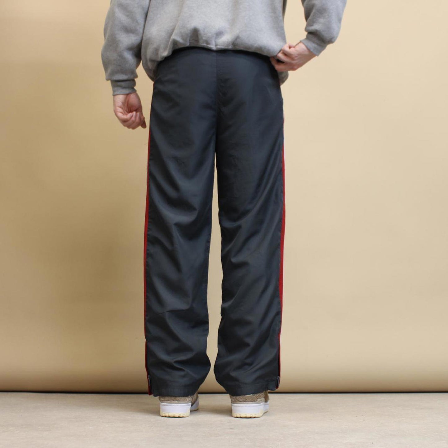 Starter tracksuit bottoms boys XL grey Loose y2k shell suit trackies