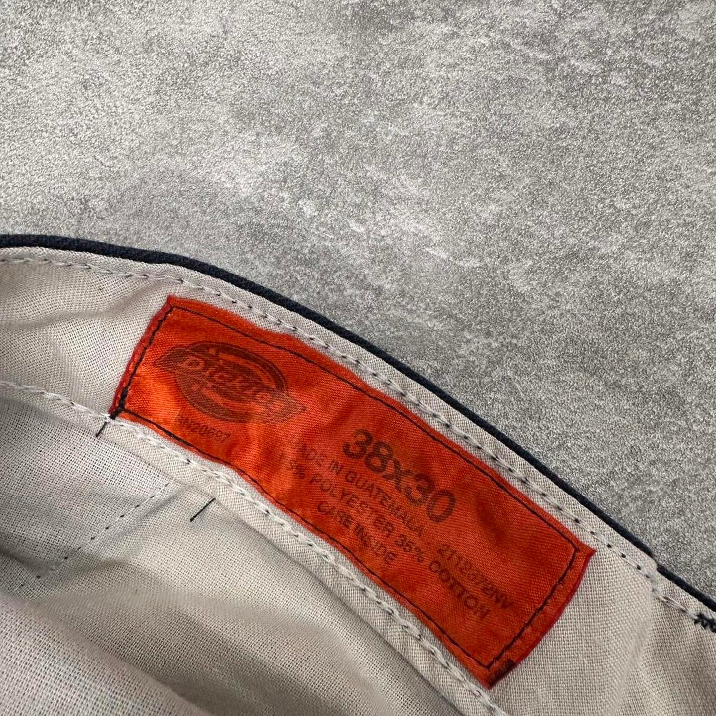 Baggy Dickies cargo trousers skater workwear W38L30 navy twill style chino carpenter pants casual