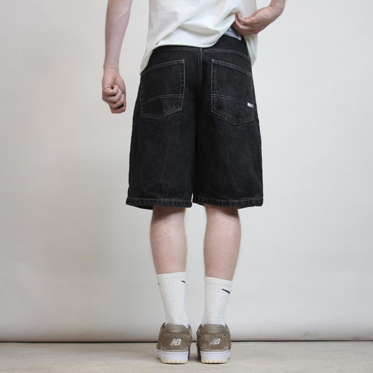 Black Southpole jean shorts W30 loose thick denim rare 90s skater style jorts
