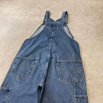 Vintage Levi's dungarees Large blue denim baggy 90s skater style bib & brace overalls