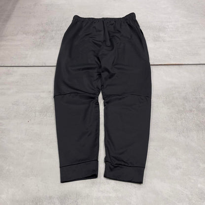 Nike Trackies Large Black y2k 00s style loose sportswear joggers embroidered Swoosh logo