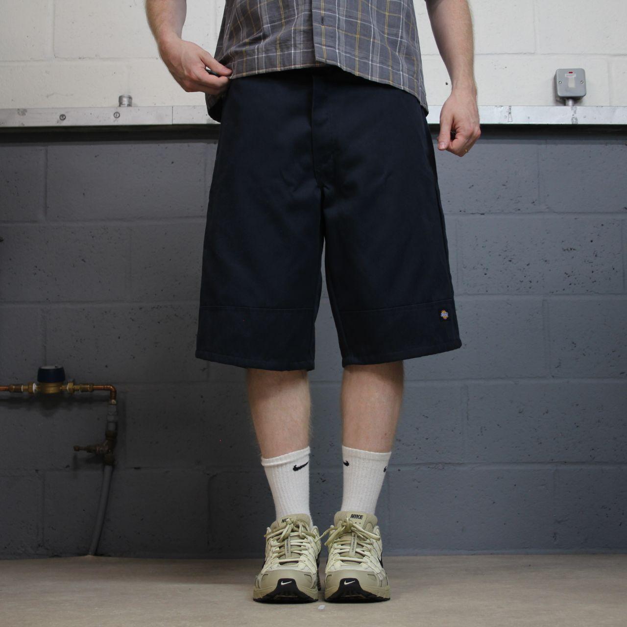 Dickies chino shorts loose fit carpenter navy Chino style skater shorts loose long leg festival