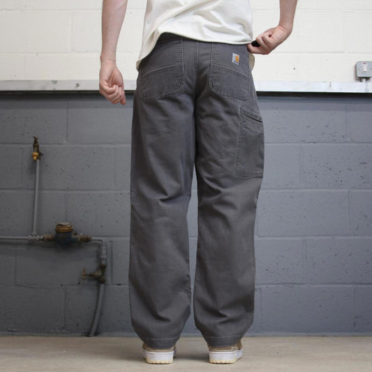 Carhartt carpenter pants W33L30 grey relaxed 90s skater style cargos