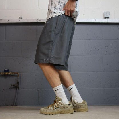 Nike swim shorts y2k loose grey Mesh lined comfy floaty summer gym shorts