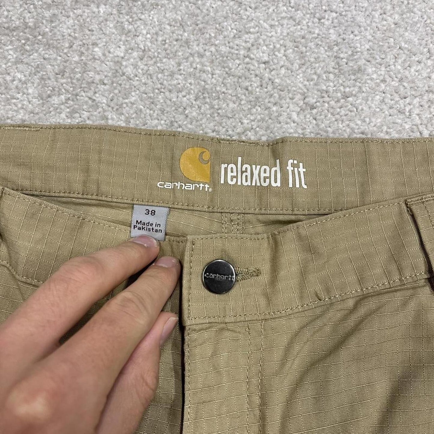 Carhartt baggy cargo shorts khaki Relaxed fit skater style summerwork shorts