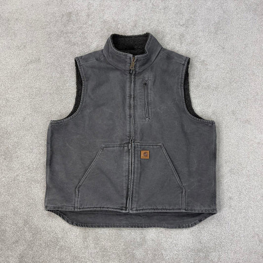 Grey vintage Carhartt Gilet XL