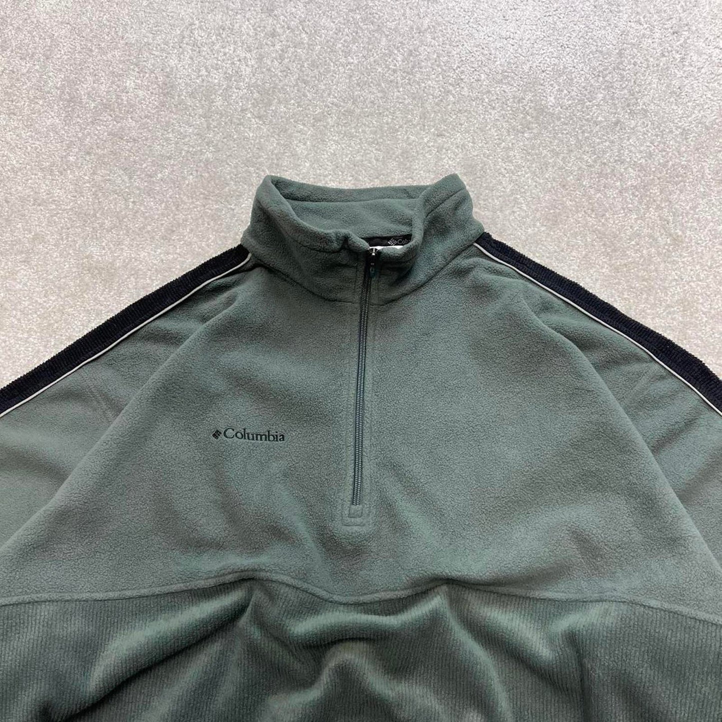 Green Columbia technical fleece XXL Men's y2k style zip up autumn pull over