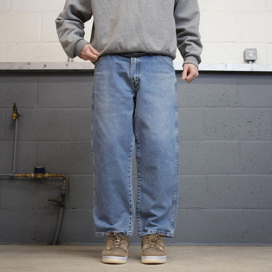 Vintage Y2k Dickies work jeans blue Straight leg thick denim skater style workwear pants