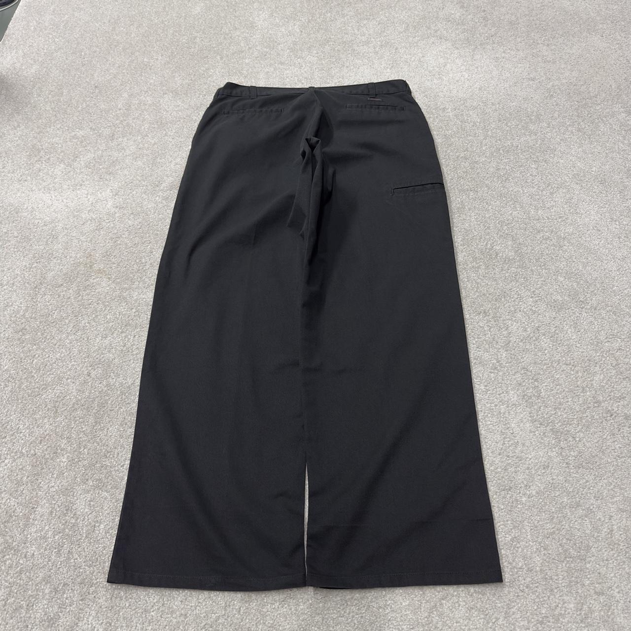 Dickies baggy double knee carpenter pants black W36L32 Loose leg twill chino skate work trousers