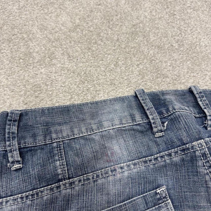 Y2K denim shorts festival jorts blue Projek Raw summer jean shorts