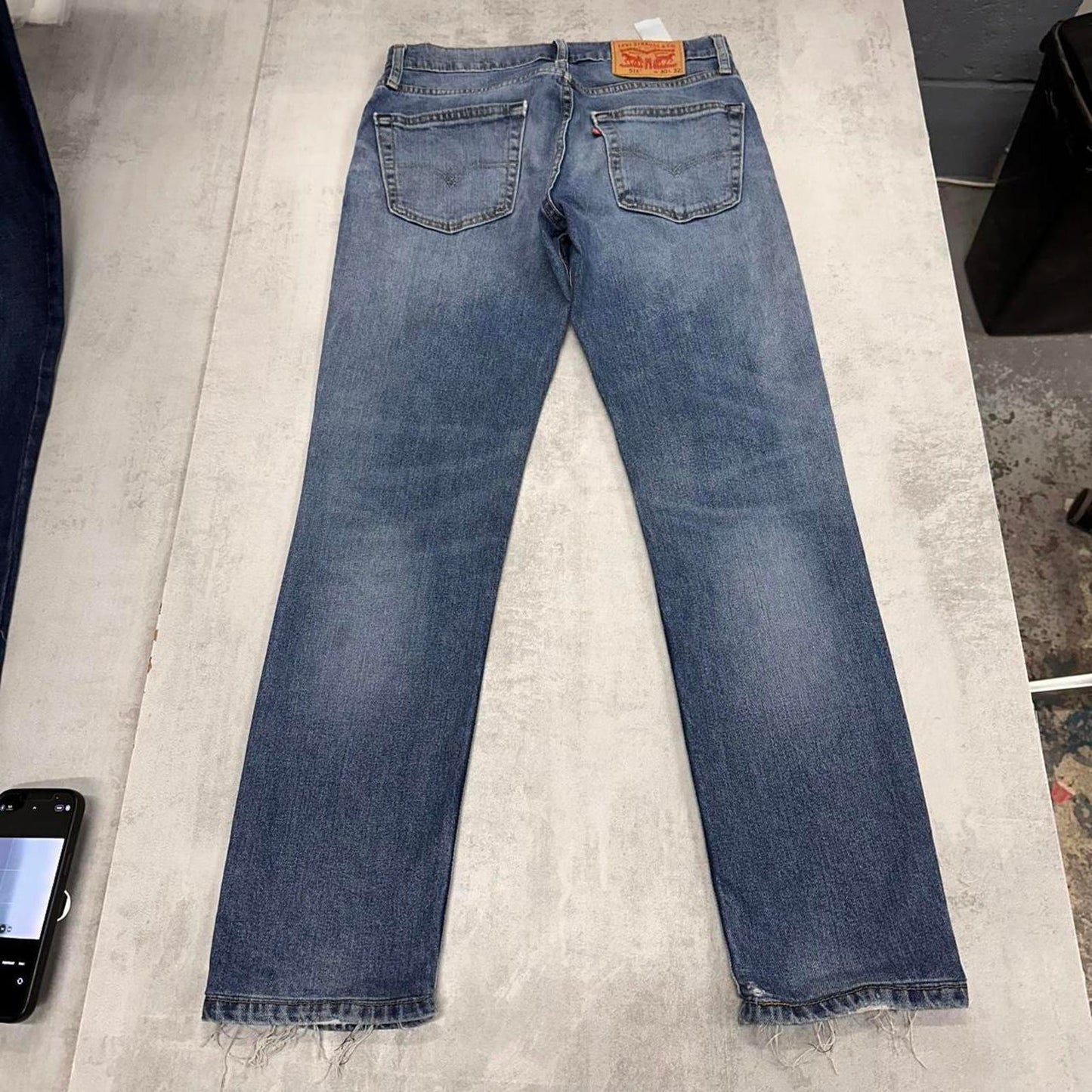 Blue Levi's 511 jeans W30L30 denim skinny leg jeans