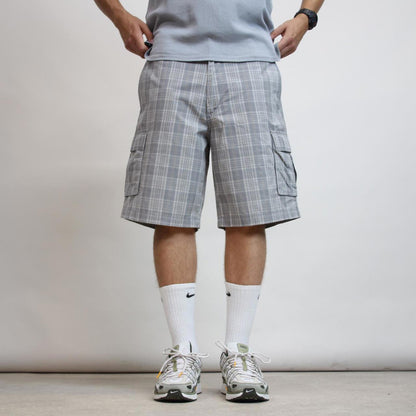 Baggy Checkered Dockers cargo shorts W36