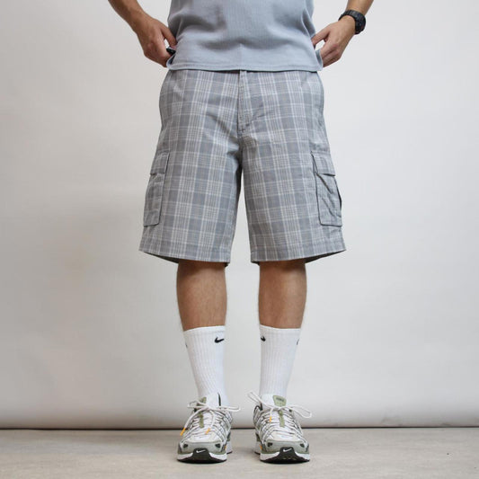 Baggy Checkered Dockers cargo shorts W36