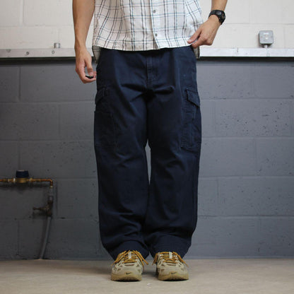 Carhartt cargo pants y2k W40L30 navy Relaxed fit skater work pants