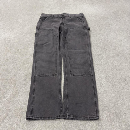 Old Navy Y2K denim carpenter jeans W36L32 grey Straight leg double knee flex skater pants