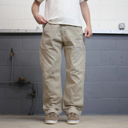 Beige Carhartt carpenter pants W36L30