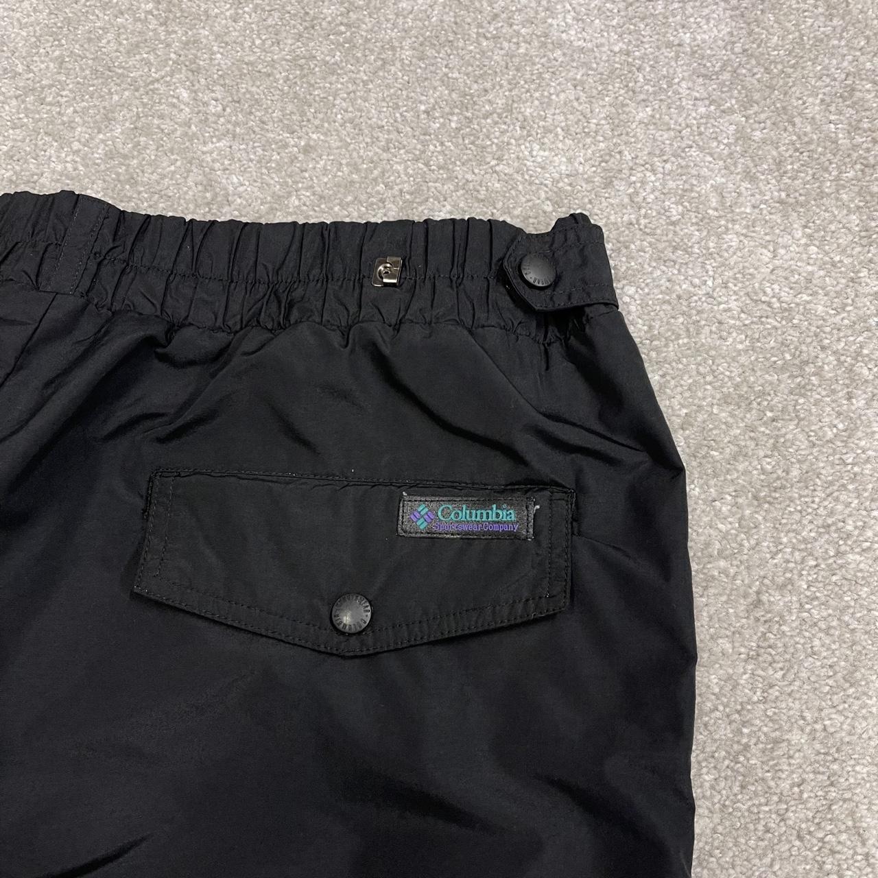 Columbia waterproof pants women's y2k black lined technical snow trousers