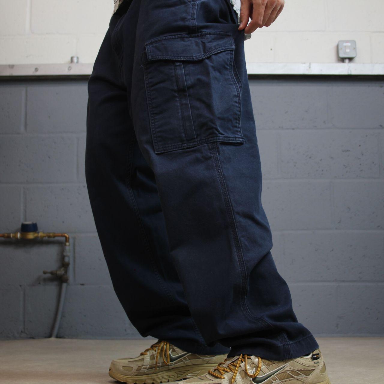 Carhartt cargo pants y2k W40L30 navy Relaxed fit skater work pants
