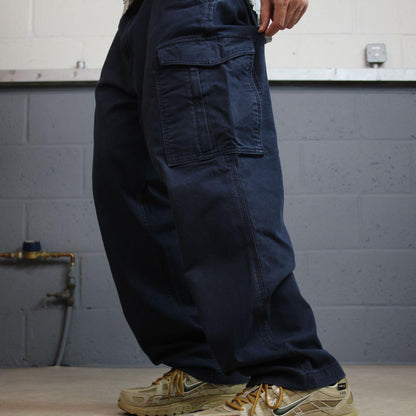 Carhartt cargo pants y2k W40L30 navy Relaxed fit skater work pants