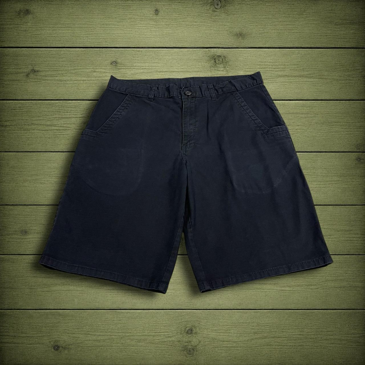Y2K Dickies utility shorts W32 black Loose lightweight summer carpenter shorts with patch logo