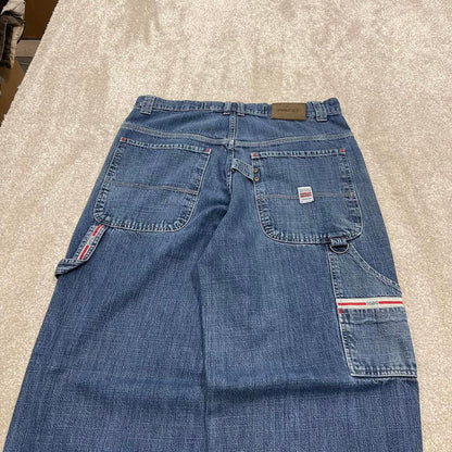Vintage baggy Paco carpenter jeans 90s skater style W34L31 blue loose denim cargos