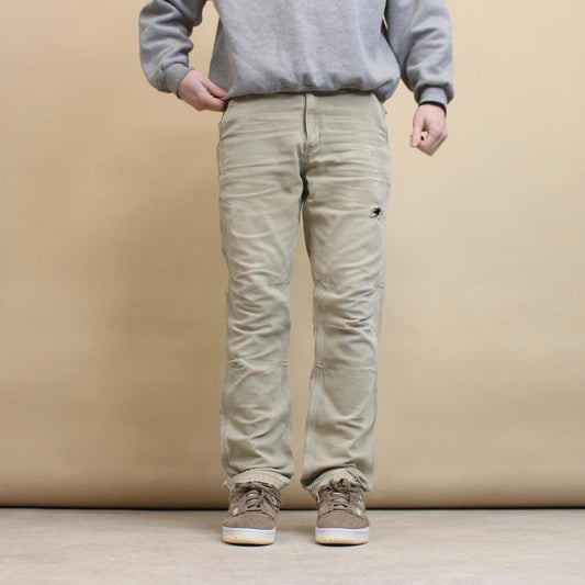 Tan Carhartt trousers W32L32 slim cargo pants patch logo