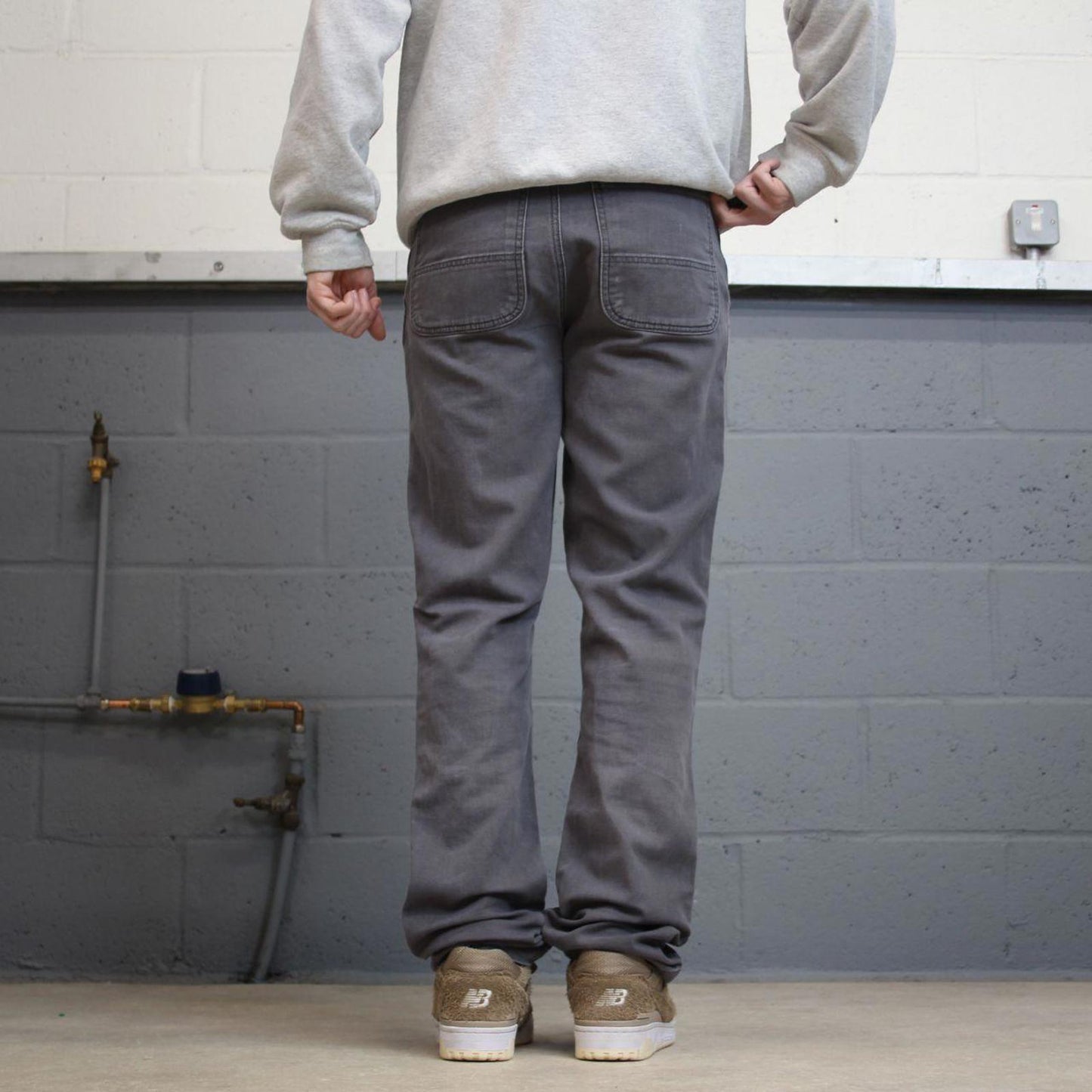 Y2K Carhartt jeans straight fit grey Slim skate style workwear pants