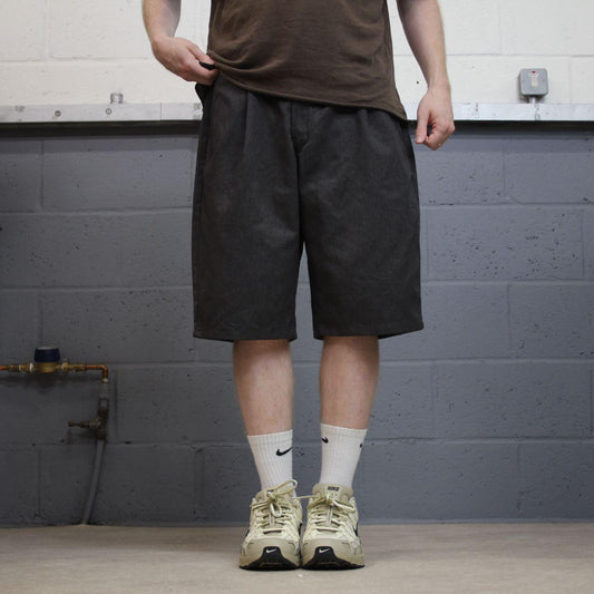 Dickies pleated chino shorts relaxed grey Twill chino skater style shorts loose leg