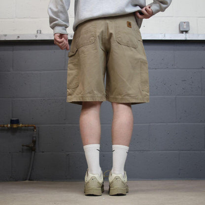 Carhartt baggy cargo shorts carpenter Khaki tan Loose fit canvas skater style work shorts