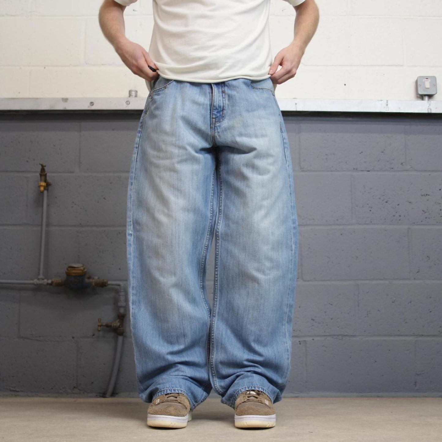 Baggy Rocawear skater jeans W36 L33 90s loose blue skate style hip hop jeans embroidered logo