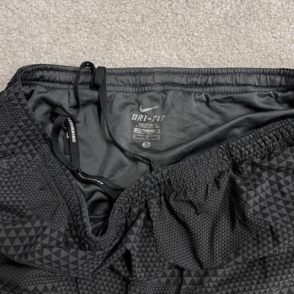 Nike sports shorts y2k loose grey Patterned Dri-Fit loose floaty summer gym shorts