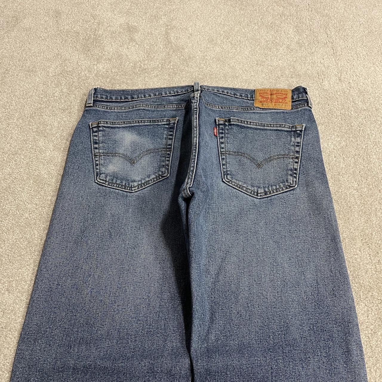 Y2K Levi’s 505 jeans W36L30 blue Straight fit 5 pocket belt loops red tab logo