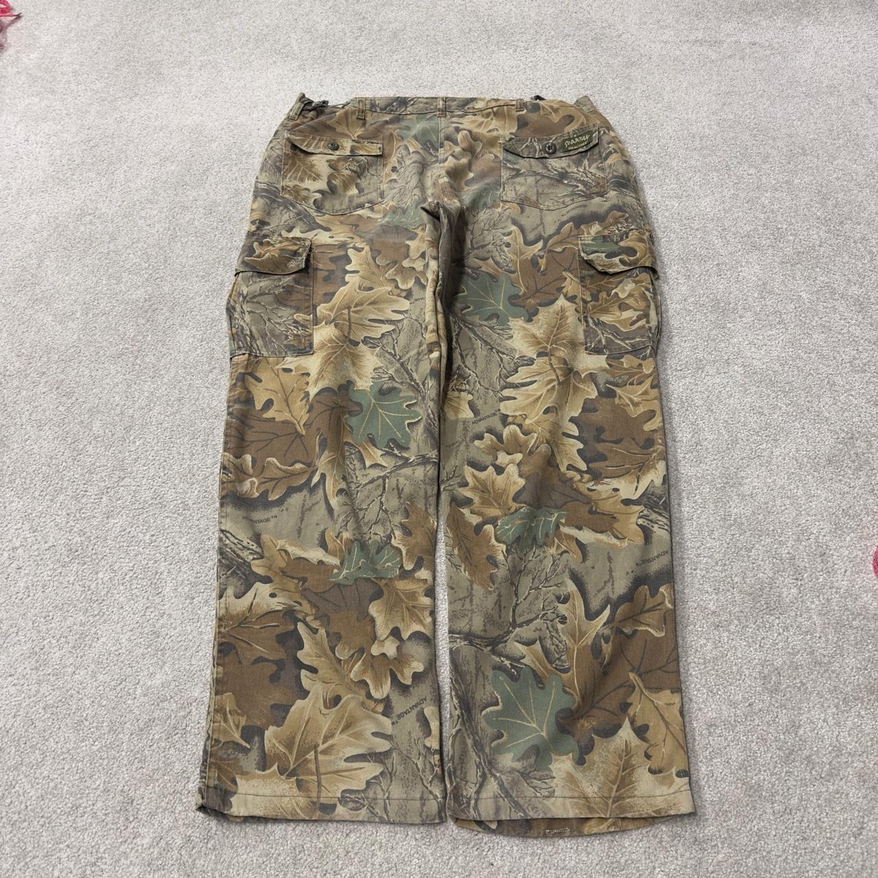 Realtree baggy camo cargo pants loose khaki XXL Spartan camouflage utility hunting pants