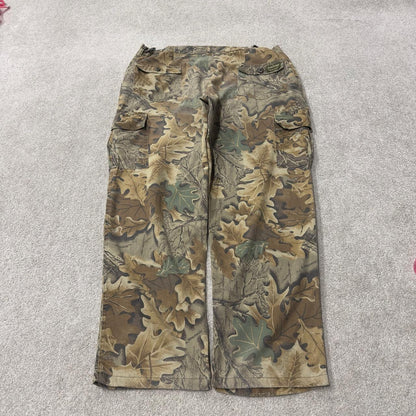 Realtree baggy camo cargo pants loose khaki XXL Spartan camouflage utility hunting pants