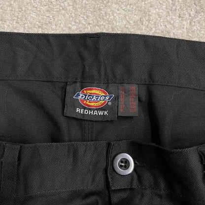 Dickies baggy pleated cargo pants double knee black Loose fit  carpenter style skater work pants