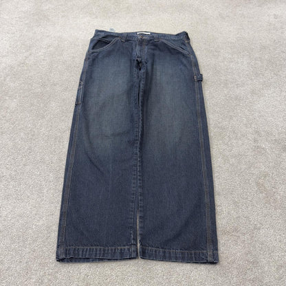 Baggy Levi’s carpenter jeans Y2K blue denim Levi’s loose leg 2000s style cargo pants