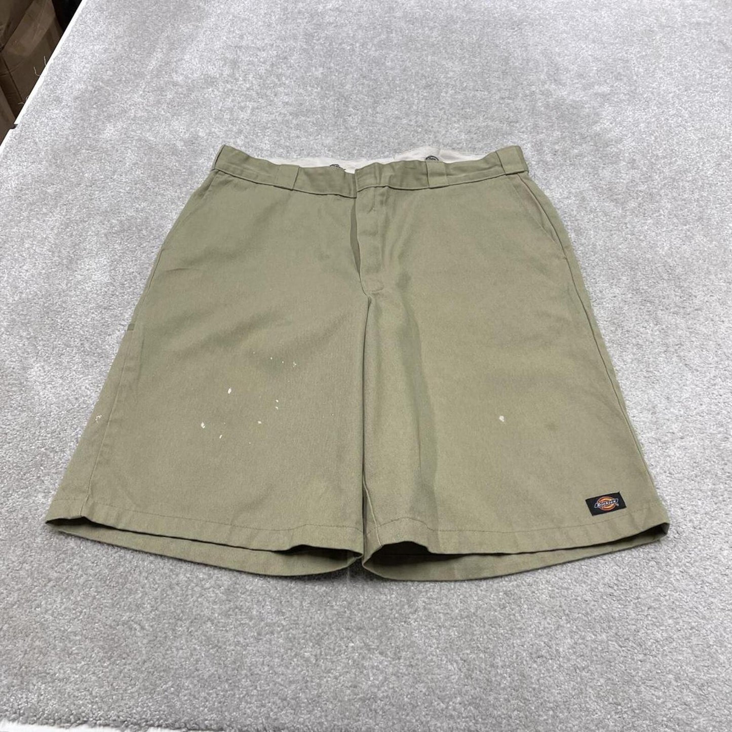 Dickies extra baggy carpenter shorts khaki Chino style skater shorts long wide leg festival