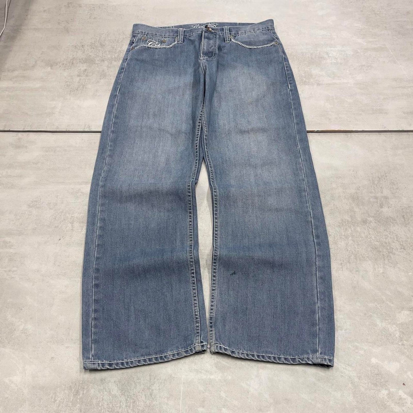 Baggy Coogi jeans W36 L34 blue loose embroidered wings design 90s y2k style skater jeans