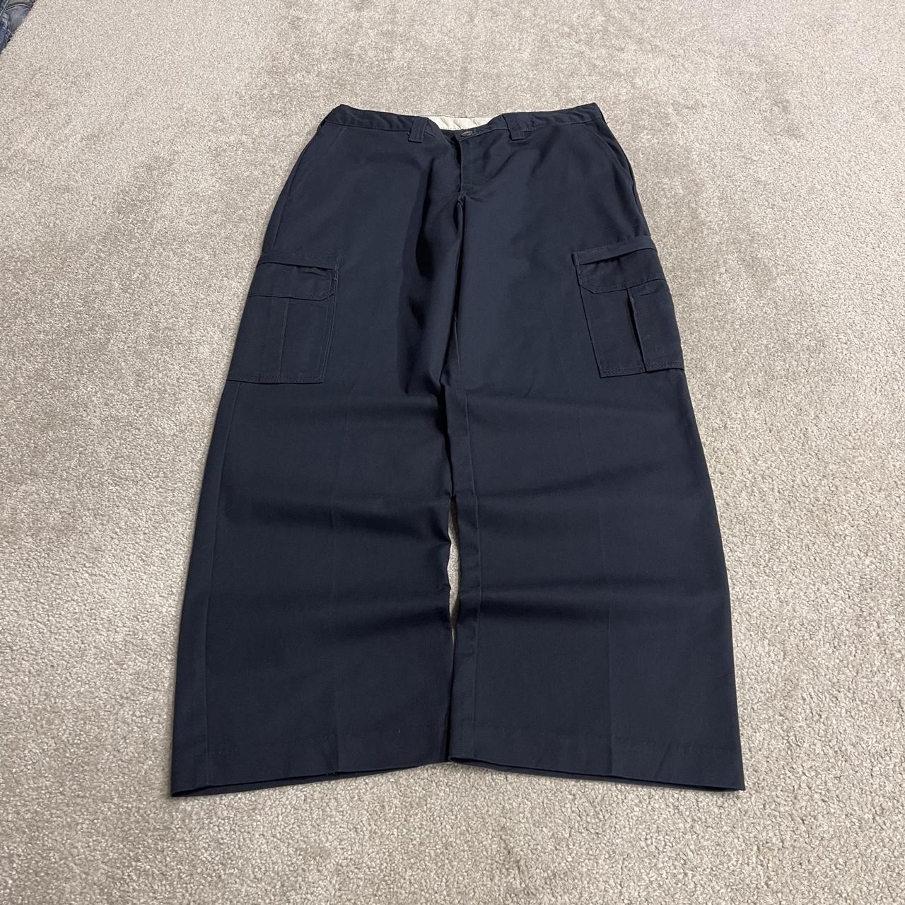 Dickies baggy cargo pants y2k navy W34L30 wide leg Loose fit skater surf pants