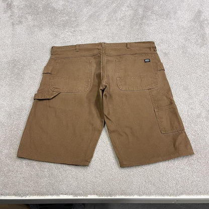 Carpenter shorts canvas y2k tan brown Key skater style cargo work shorts