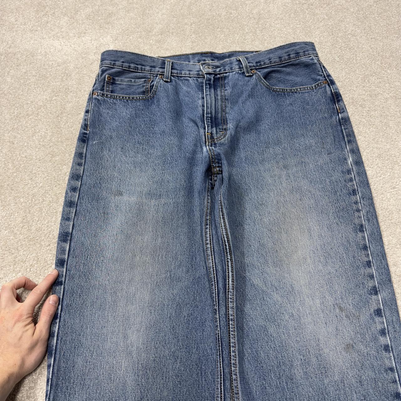Levi’s 550 jeans Y2K W38L32 blue denim loose leg red tab logo