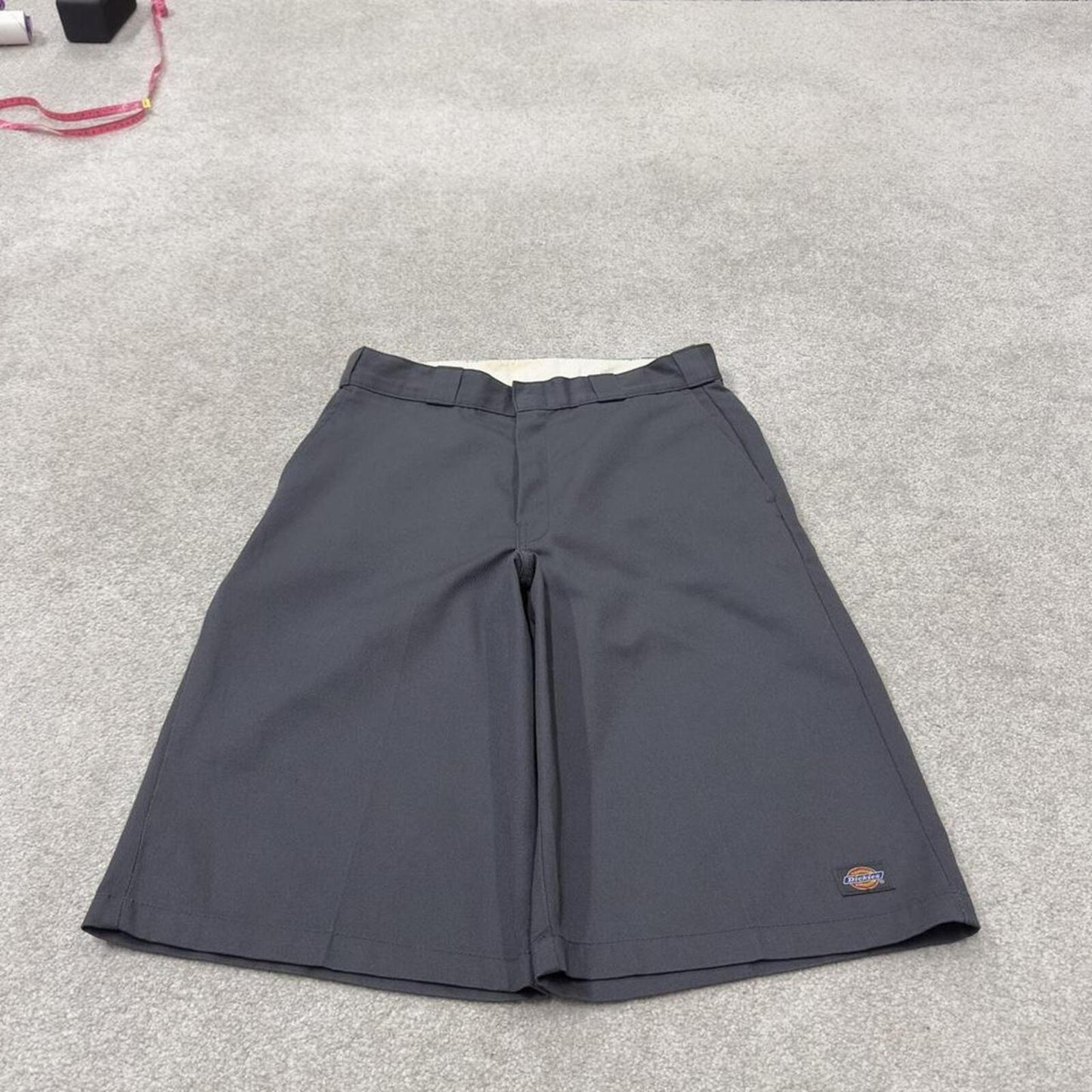 Dickies baggy carpenter shorts grey Twill chino skater style shorts wide long leg